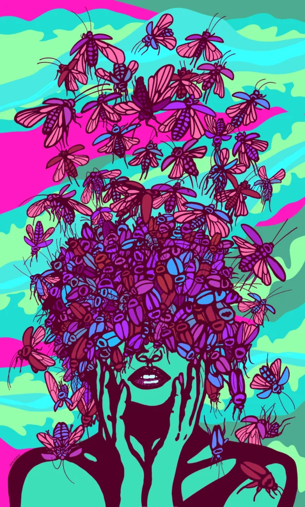 digital art of beauty is blind nocturnal edition